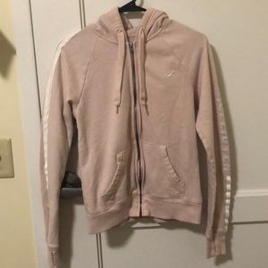 Hollister pink (small) zip up hoodie